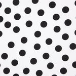 Crepe Polka Dots Schwarz 33mm Weiß - Ribes y Casals
