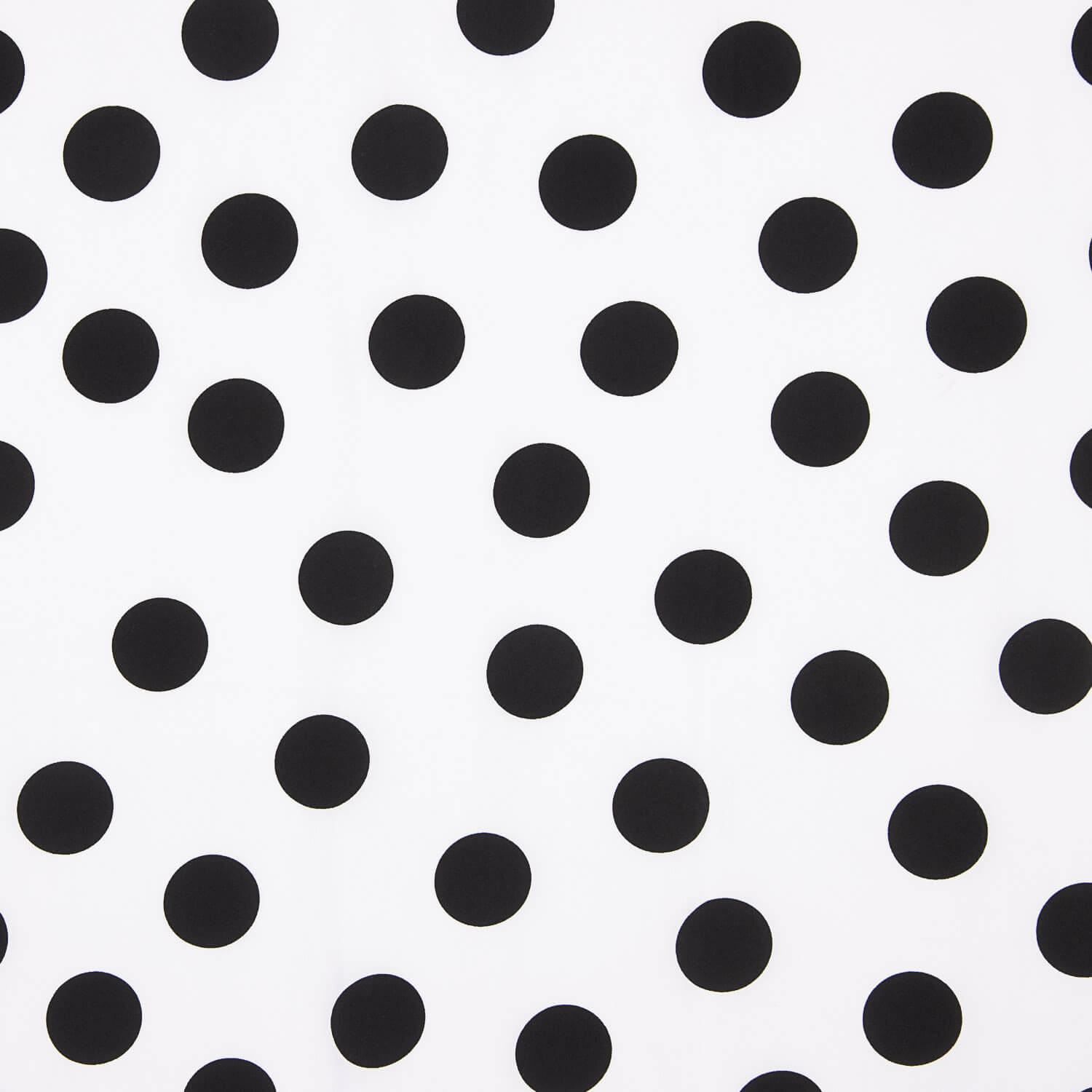 Crepe Polka Dots Schwarz 33mm Weiß - Ribes y Casals