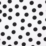 Crepe Polka Dots Schwarz 33mm Weiß - Ribes y Casals