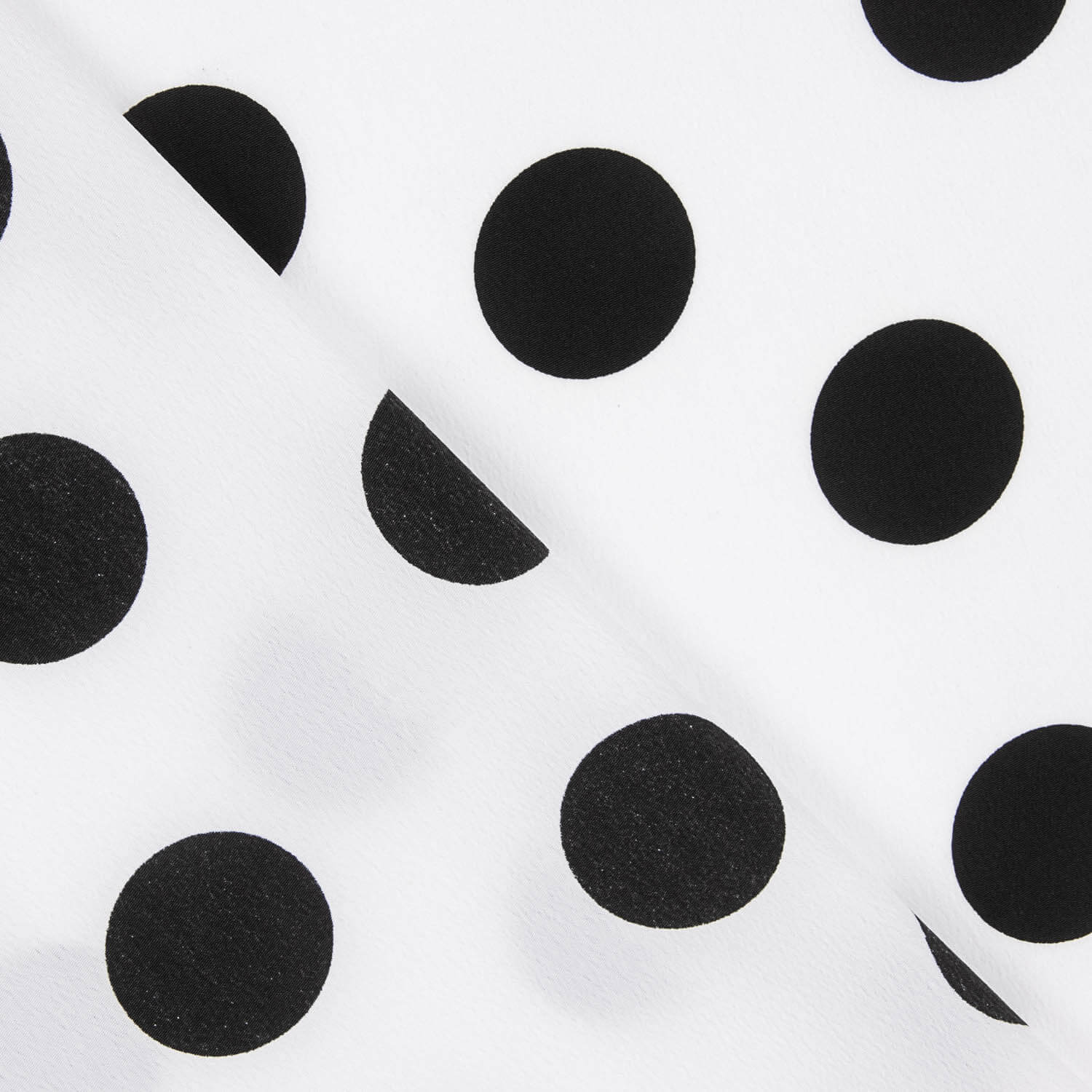 Crepe Polka Dots Schwarz 33mm Weiß - Ribes y Casals
