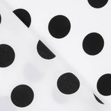 Crepe Polka Dots Schwarz 33mm Weiß - Ribes y Casals