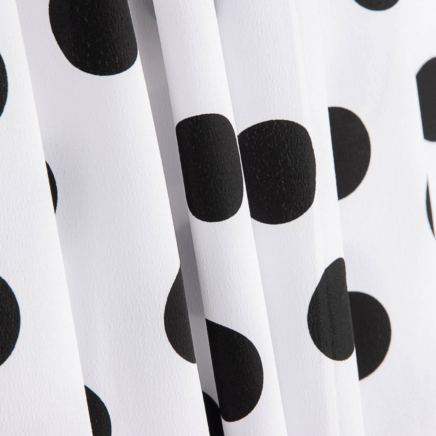 Crepe Polka Dots Schwarz 33mm Weiß - Ribes y Casals