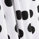 Crepe Polka Dots Schwarz 33mm Weiß - Ribes y Casals
