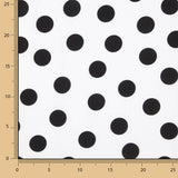 Koshibo Polka Dots 33mm Schwarz-Weiß - Ribes y Casals