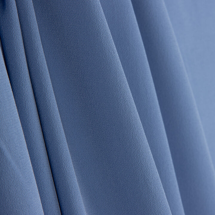 Feiner blauer Crêpe aus Viskosestoff - Ribes y Casals