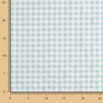 Seersucker Quadrate Türkis - Ribes y Casals