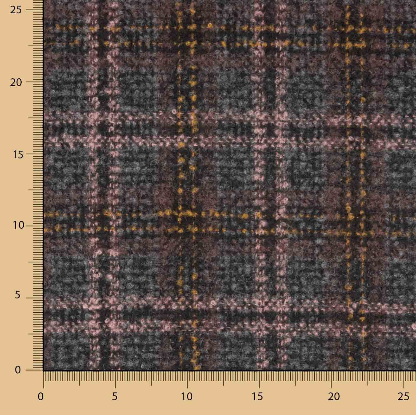 Balmoral-Woll-Tweed mit Karos - Ribes y Casals
