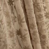 Ausbrenner mit Blumenmuster in Beige-Tönen auf Chiffon - Ribes y Casals