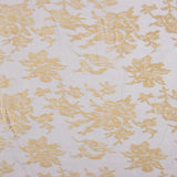 Ausbrenner mit Blumenmuster in Beige auf grauem Chiffon - Ribes y Casals