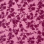 Fuchsiafarbenes Ausbrenner-Blumenmuster auf Chiffon - Ribes y Casals