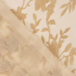 Weiches rosa Devoré-Blumenmuster auf Chiffon - Ribes y Casals