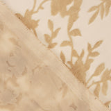 Weiches rosa Devoré-Blumenmuster auf Chiffon - Ribes y Casals