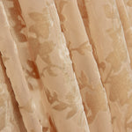 Weiches rosa Devoré-Blumenmuster auf Chiffon - Ribes y Casals