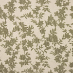 Grünes Ausbrenner-Blumenmuster auf Chiffon - Ribes y Casals