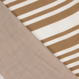 Bedruckter Polyester-Satin in Café Latte - Ribes y Casals
