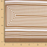 Bedruckter Polyester-Satin in Café Latte - Ribes y Casals