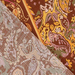 Viskose im Rustikal-Look mit Kaschmir-Muster in Ziegelsteinfarbe - Ribes y Casals
