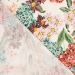 Viskose-Crêpe mit Aquarell-Blumenmuster - Ribes y Casals