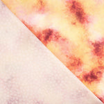 Bedruckte Viskose mit Aquarell-Effekt in Korallenfarben - Ribes y Casals