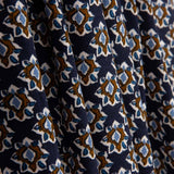 Viskose mit kleinem Blumenmuster in Marineblau - Ribes y Casals