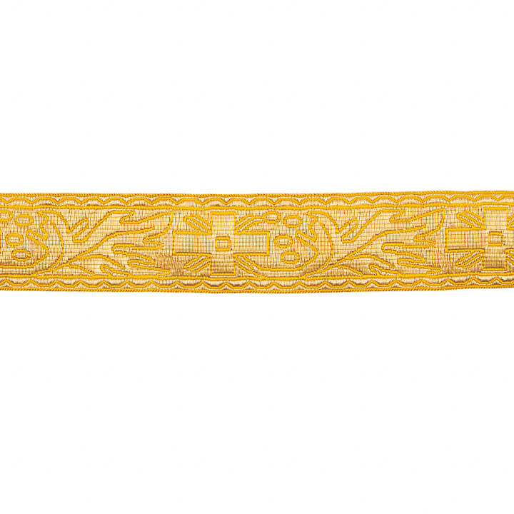Metallic-Stoff-Borte Gold Ref. 438 – Breite 40 mm - Ribes y Casals