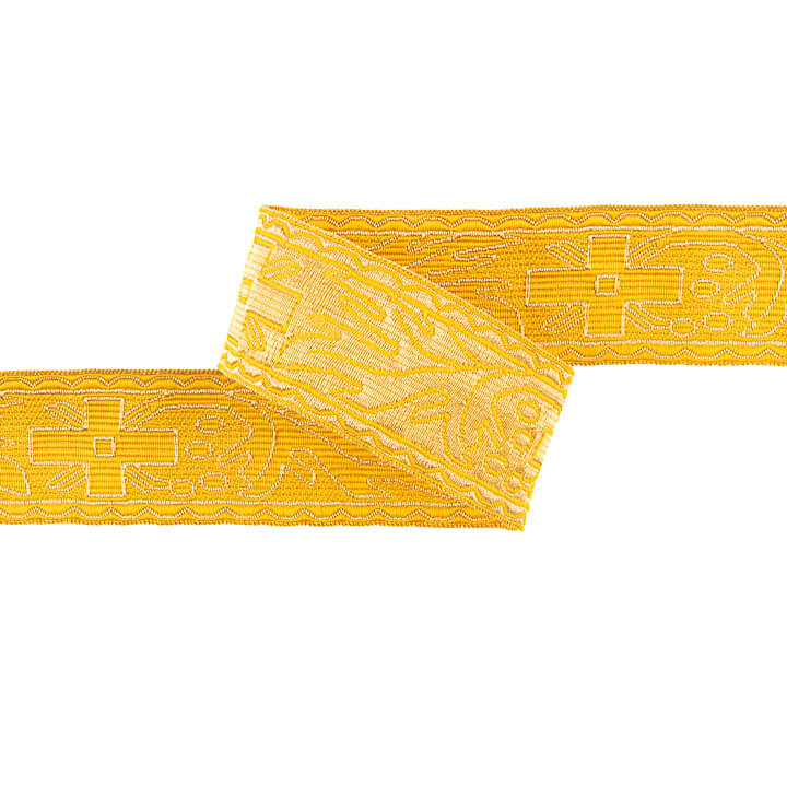 Metallic-Stoff-Borte Gold Ref. 438 – Breite 40 mm - Ribes y Casals