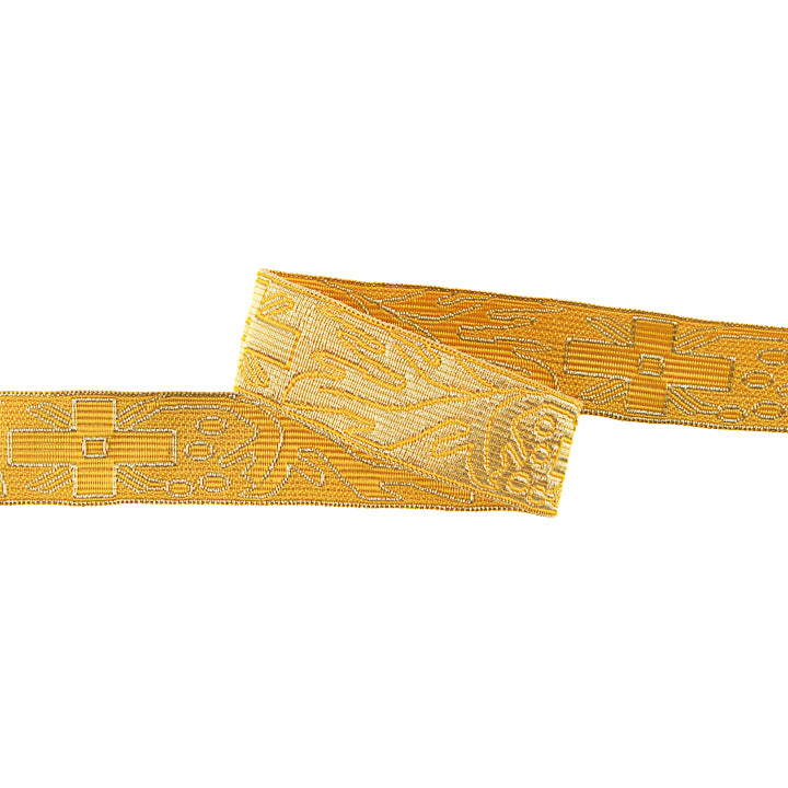 Metallic-Stoff-Borte Gold Ref. 438 – Breite 25 mm - Ribes y Casals