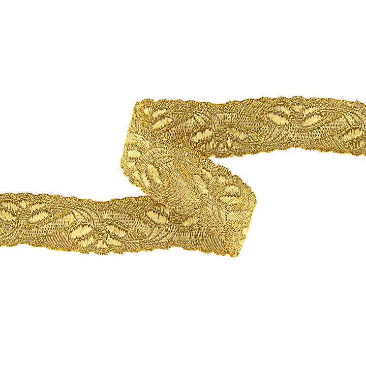Metallic-Stoff-Borte Gold Ref. 95001 – Breite 25 mm - Ribes y Casals