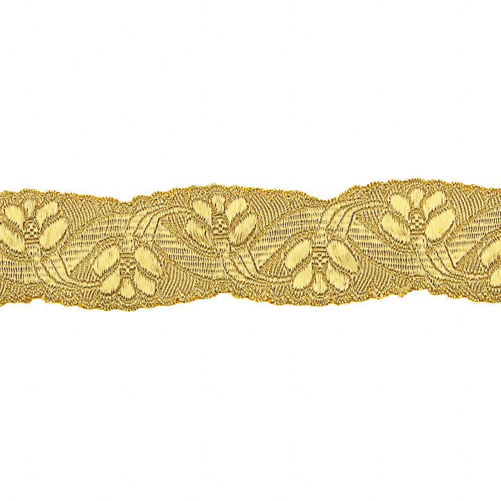 Metallic-Stoff-Borte Gold Ref. 95001 – Breite 40 mm - Ribes y Casals