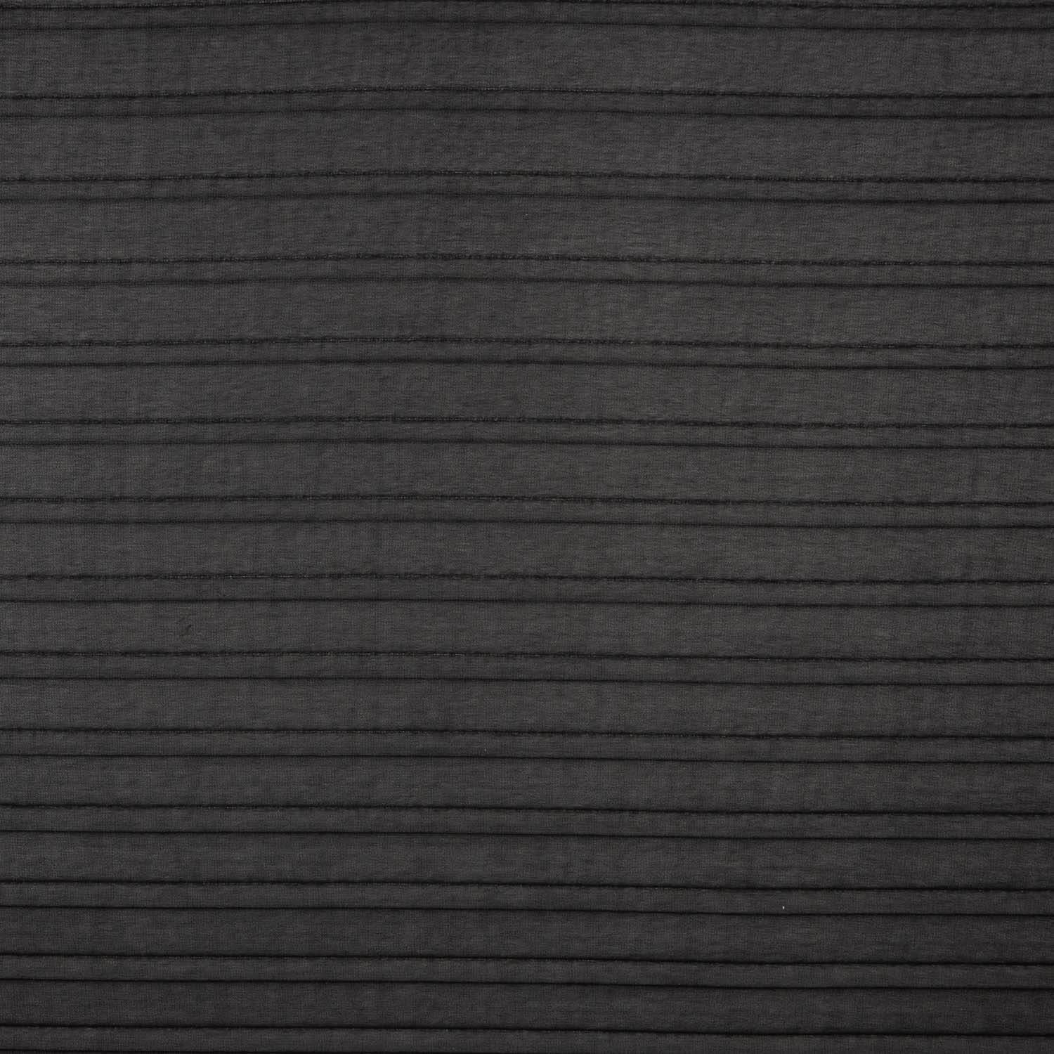 Plissierte Gaze „Soleil“ in Schwarz - Ribes y Casals