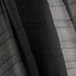Plissierte Gaze „Soleil“ in Schwarz - Ribes y Casals