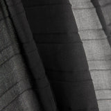 Plissierte Gaze „Soleil“ in Schwarz - Ribes y Casals