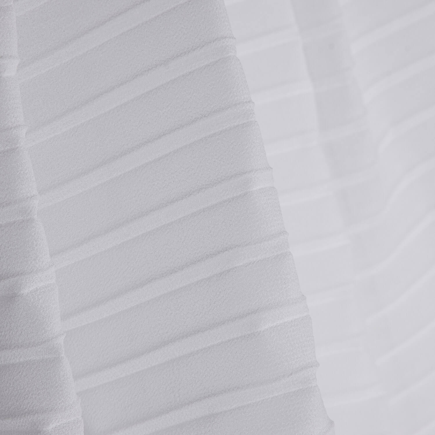White, plissed Gaze „Soleil“ - Ribes y Casals