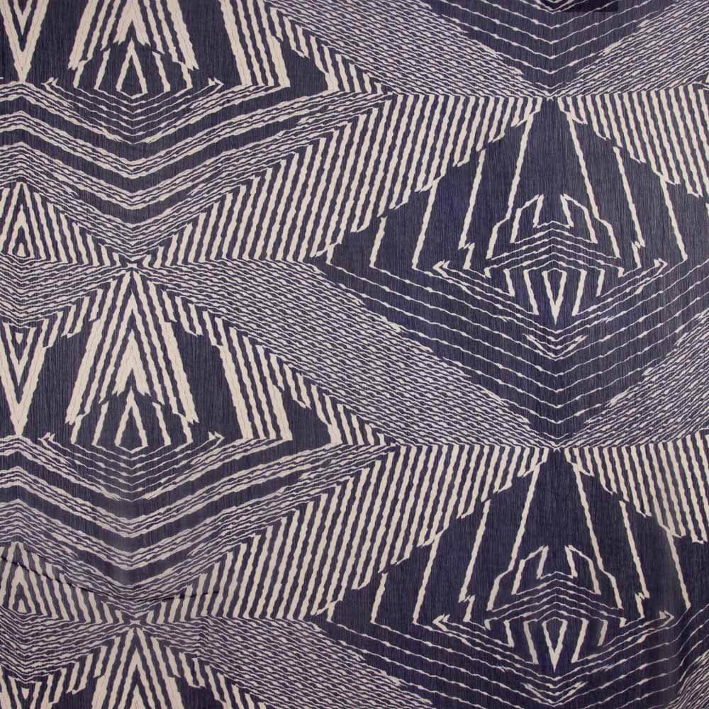 Gaze Bambula geometrisch Ebenholz Violett - Ribes y Casals