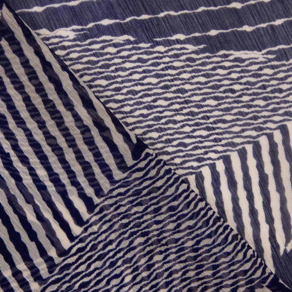 Gaze Bambula geometrisch Ebenholz Violett - Ribes y Casals