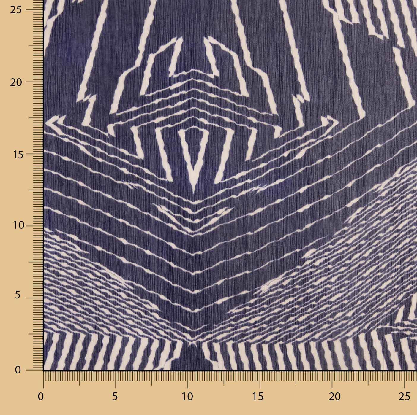Gaze Bambula geometrisch Ebenholz Violett - Ribes y Casals
