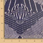 Gaze Bambula geometrisch Ebenholz Violett - Ribes y Casals