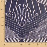 Gaze Bambula geometrisch Ebenholz Violett - Ribes y Casals