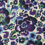 Bedruckte Polyester-Gaze, Aquarell-Violett - Ribes y Casals