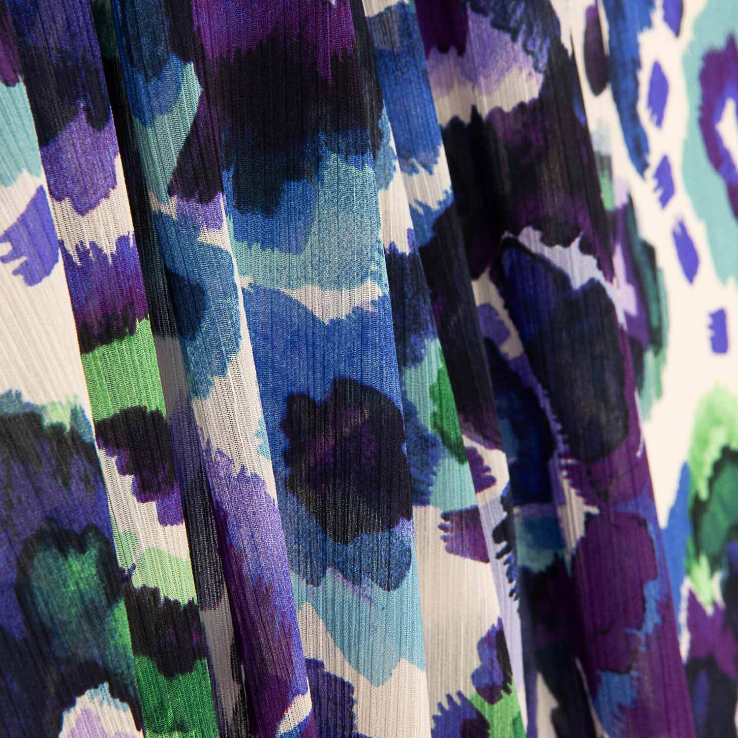 Bedruckte Polyester-Gaze, Aquarell-Violett - Ribes y Casals
