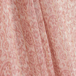 Bedruckte Lurex-Polyester-Gaze in Kaschmirrosa - Ribes y Casals