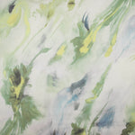 Natürliche Seidengaze Garten Aquarell Grün - Ribes y Casals