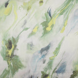 Natürliche Seidengaze Garten Aquarell Grün - Ribes y Casals