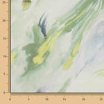 Natürliche Seidengaze Garten Aquarell Grün - Ribes y Casals