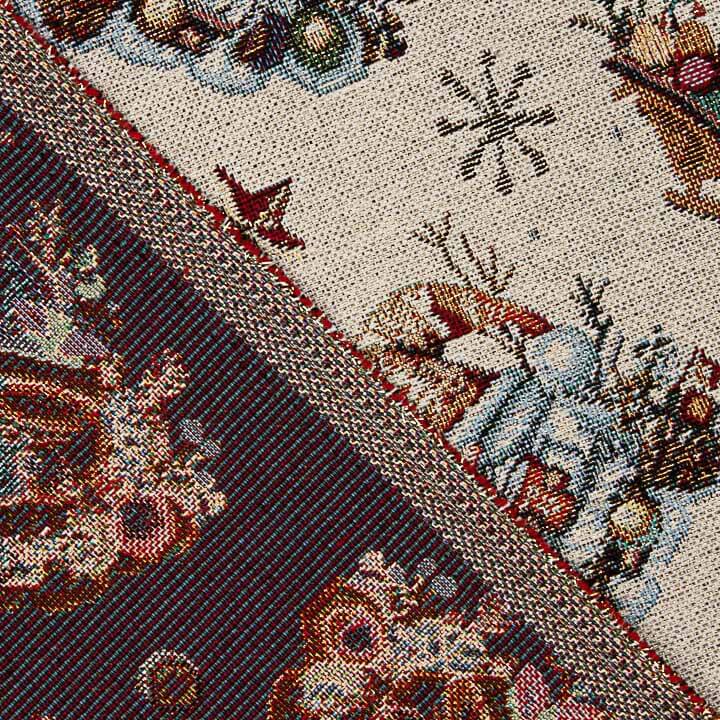 Weihnachts-Gobelin „Geschenke“ auf naturfarbenem Hintergrund mit Lurex - Ribes y Casals