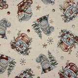 Weihnachts-Gobelin „Geschenke“ auf naturfarbenem Hintergrund mit Lurex - Ribes y Casals