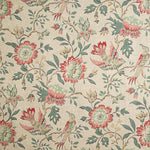 Canvas mit Leinenstoff-Optik – Blumenmuster und Vögel im Vintage-Muster - Ribes y Casals