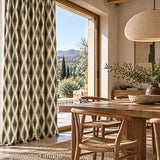 Canvas im Leinenstoff-Look mit Ikatmuster und Ethnomuster - Ribes y Casals