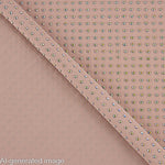 Elastischer Stoff mit silbernen, irisierenden Strasssteinen in Rosa, Nude-Optik - Ribes y Casals