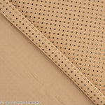 Elastischer Stoff mit goldfarbenen, schillernden Strasssteinen in Camel - Ribes y Casals